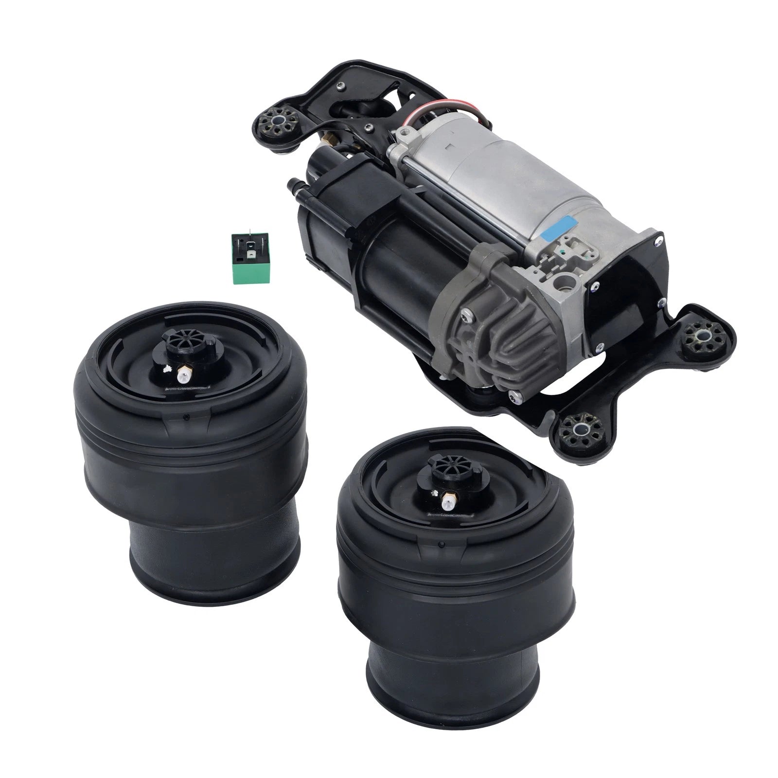 3PC Air Suspension Compressor Kit + Rear Air Spring for BMW X5 X6 (2013–2019)