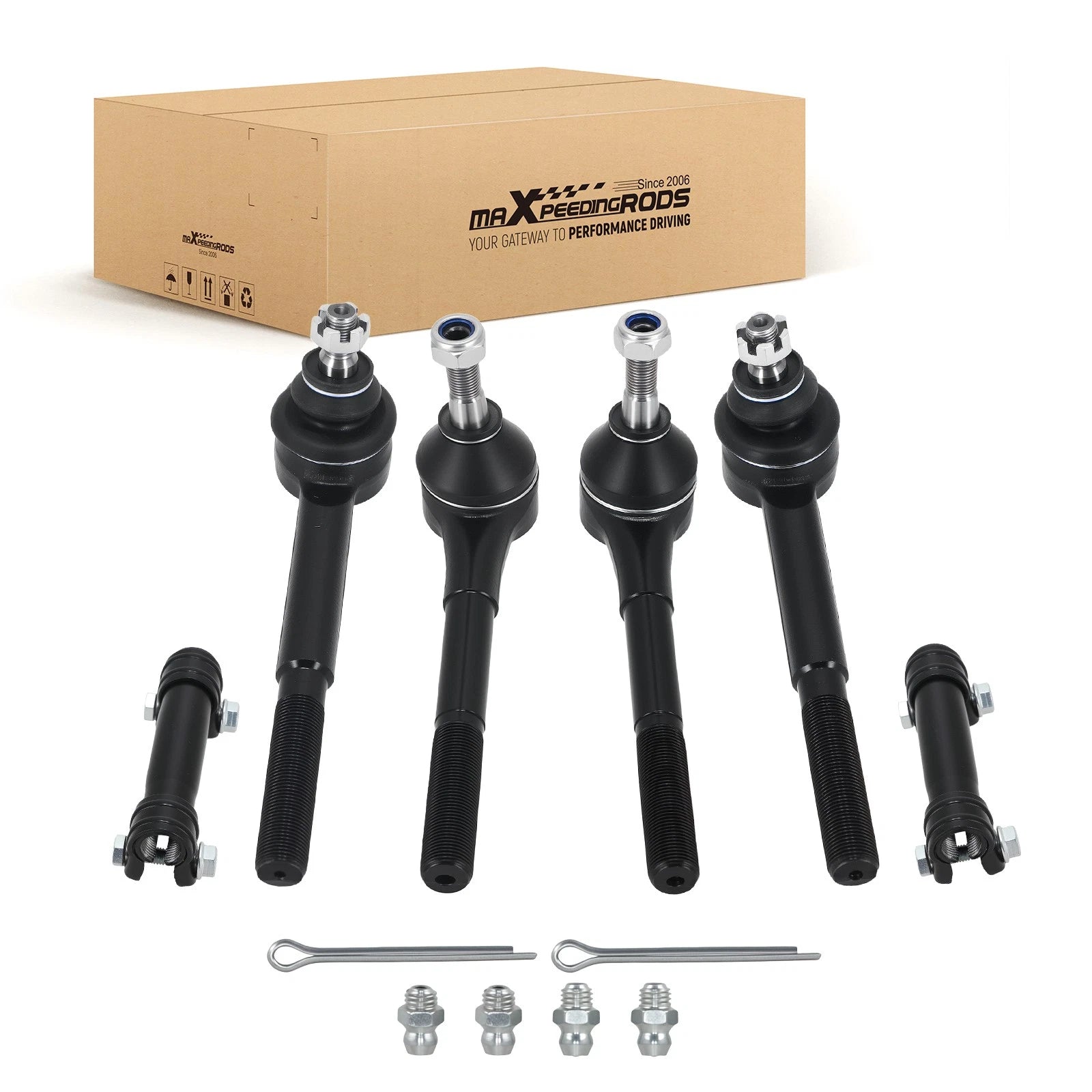 Front Tie Rods with Adjusting Sleeve Kit for Chevy GMC C1500 (1988–1999)