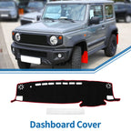 Dashboard Cover Mat for Toyota Highlander (2021–2024) Black Red