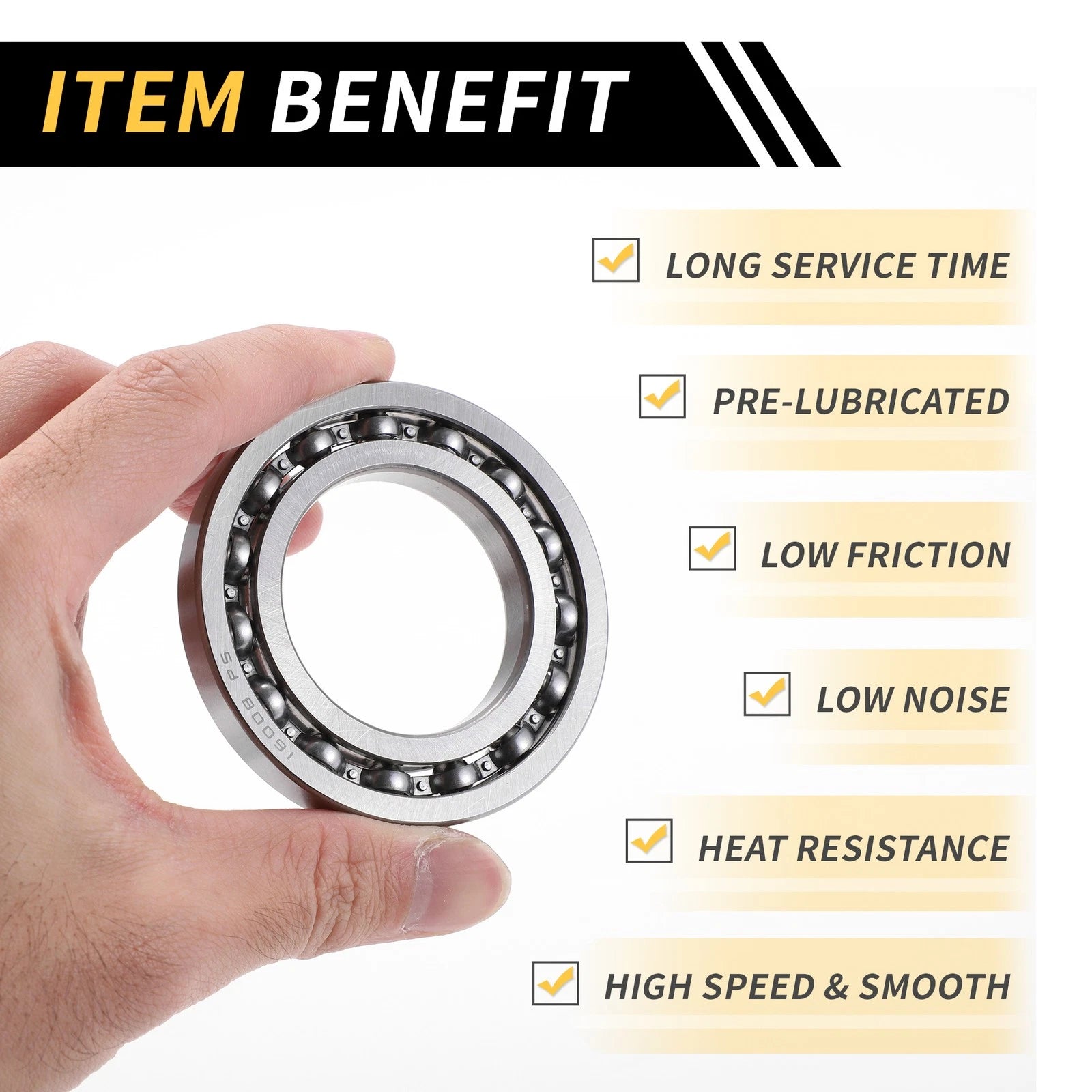 Deep Groove Ball Bearing 40x68x9mm for Scooter Skateboard (1 Pcs)