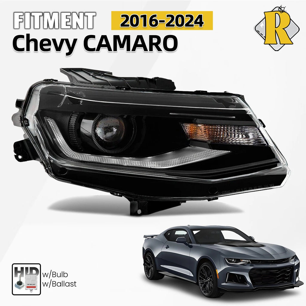 HID Headlight with Bulb Ballast for Chevy Camaro (2016–2024) Right Passenger Side