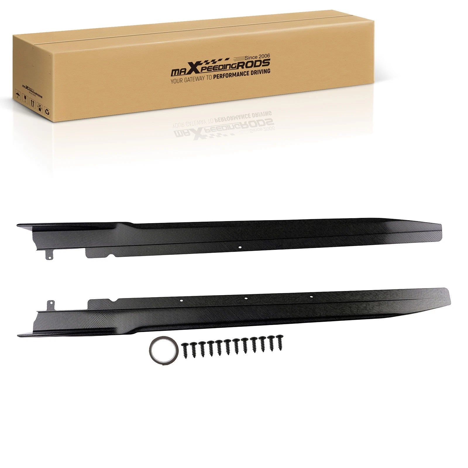 Carbon Style Side Skirt Extensions for BMW 3 Series G20 (2019–2022)