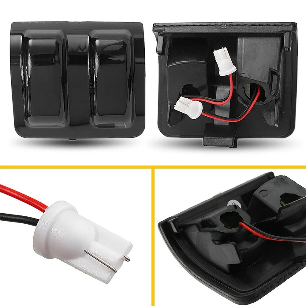 Sequential LED Side Mirror Signal Turn Light Smoked Lens for Ford F250/F350 (2017–2023)