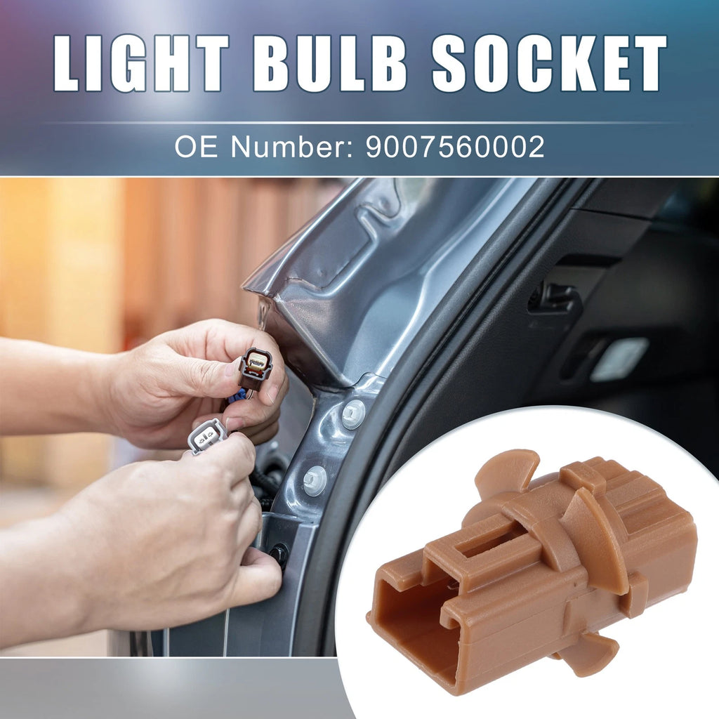 2X Light Bulb Socket No.9007560002 for Toyota Sequoia (2008–2021)