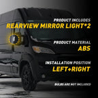 Pair Turn Signal Lamp Cover Lens for Ram ProMaster 1500 2500 3500 (2014–2023)