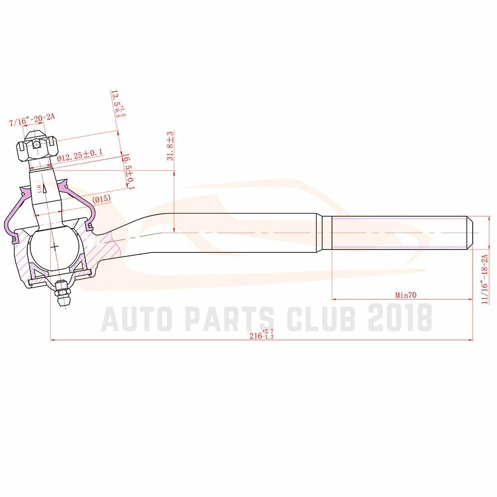 10 Piece Suspension Ball Joint Tie Rod Kit for Chevy GMC S-10 (1982–2004)