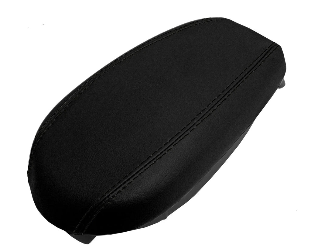 Console Lid Armrest Cover for Hyundai Veloster (2012–2018) Black PVC Leather