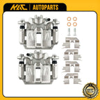 2x Rear Left & Right Disc Brake Caliper w/ Bracket for Honda Ridgeline (2006–2014)