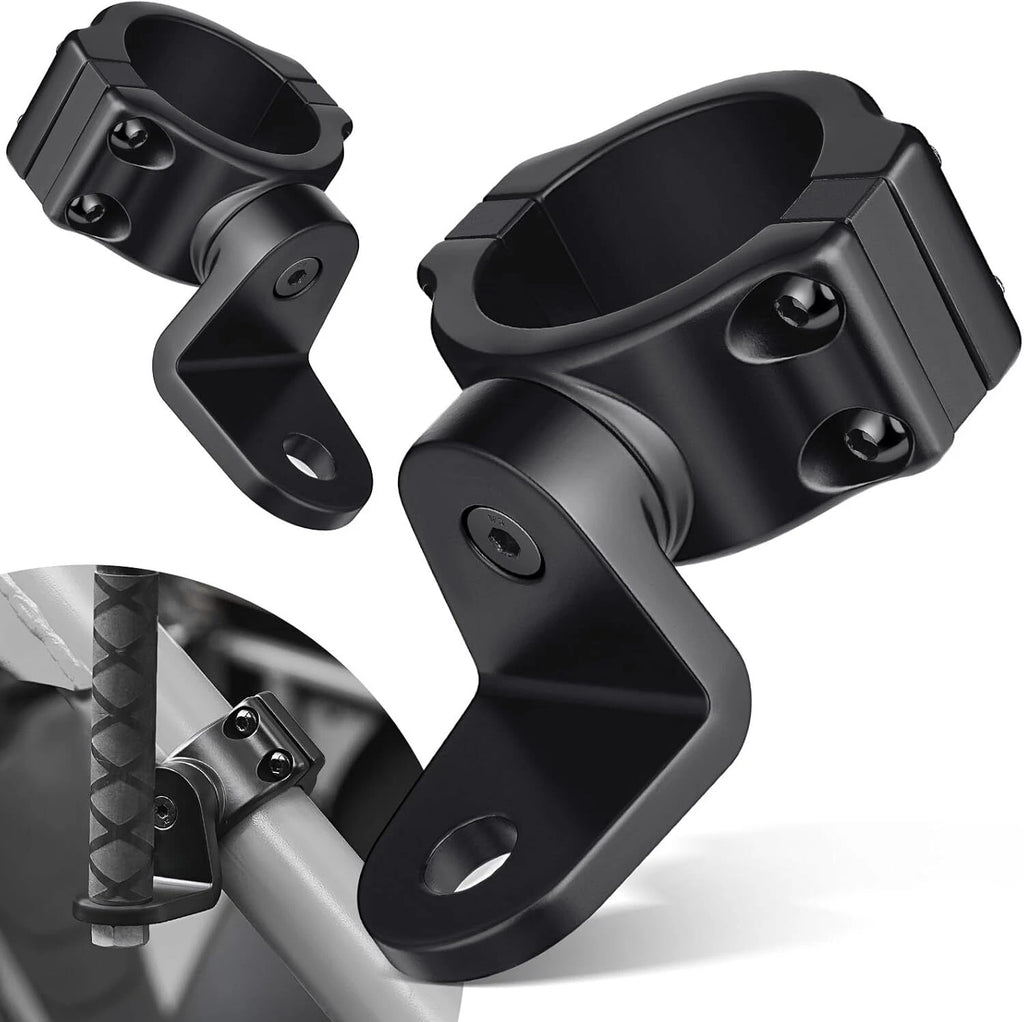 2X Mount Brackets for UTV ATV RZR (LED Whip Light Bar 1.75" to 2" Rollbar)