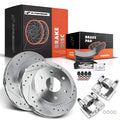 8x Front Drilled Rotors & Pads + Calipers for Chevrolet Tahoe GMC Yukon