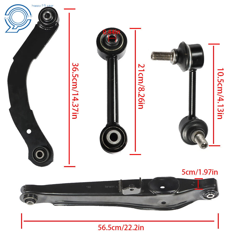 Set of 8 Control Arms and Sway Bar Links for Jeep Compass (2007–2009)