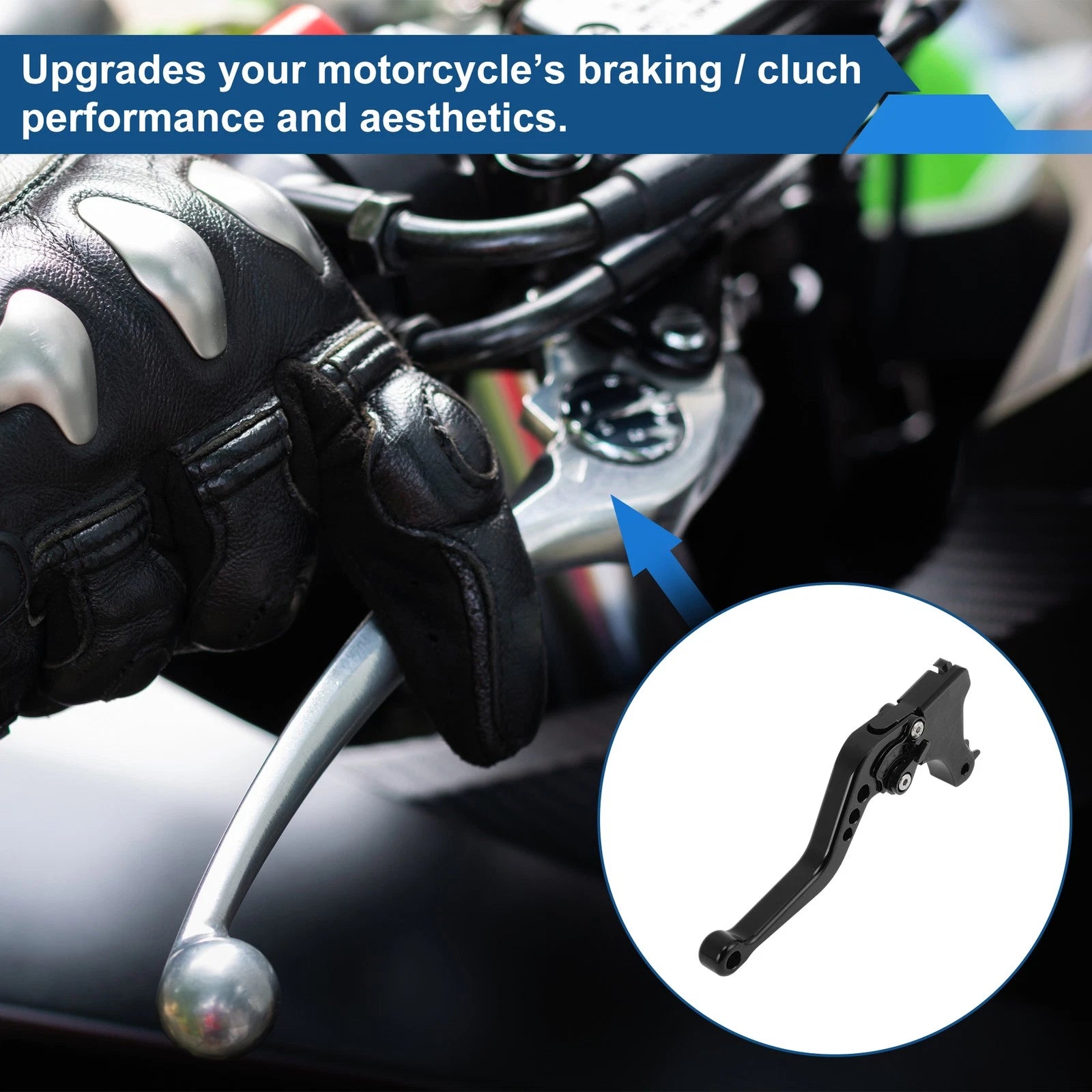 Adjustable Short Brake Clutch Lever Set for BMW F650GS (2008–2012) Black