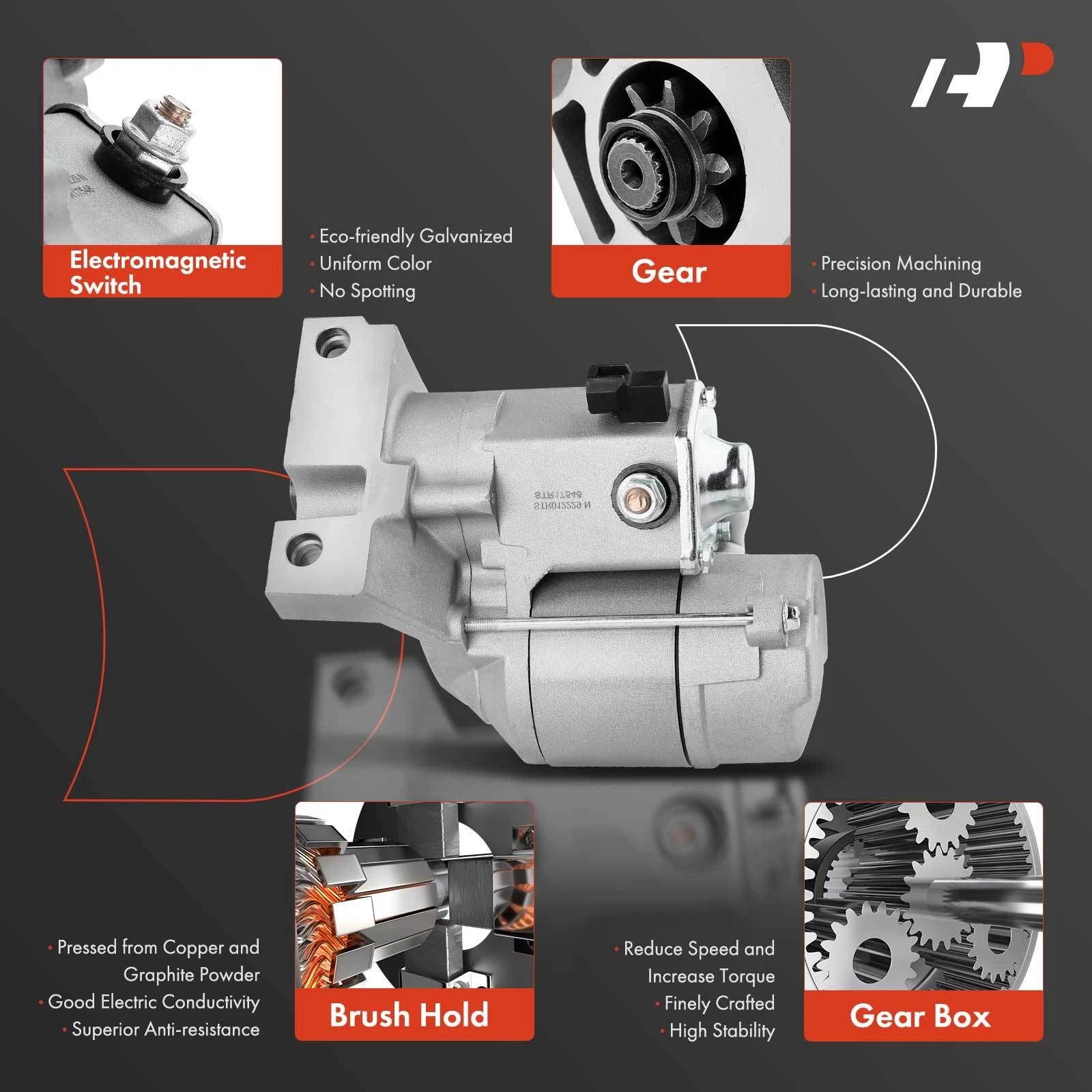 Starter for Honda Passport, Isuzu Amigo, Rodeo (1994–2002)