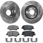 Brake Disc Rotors and Pads Kit for Hyundai Elantra GT, Kia Forte Koup