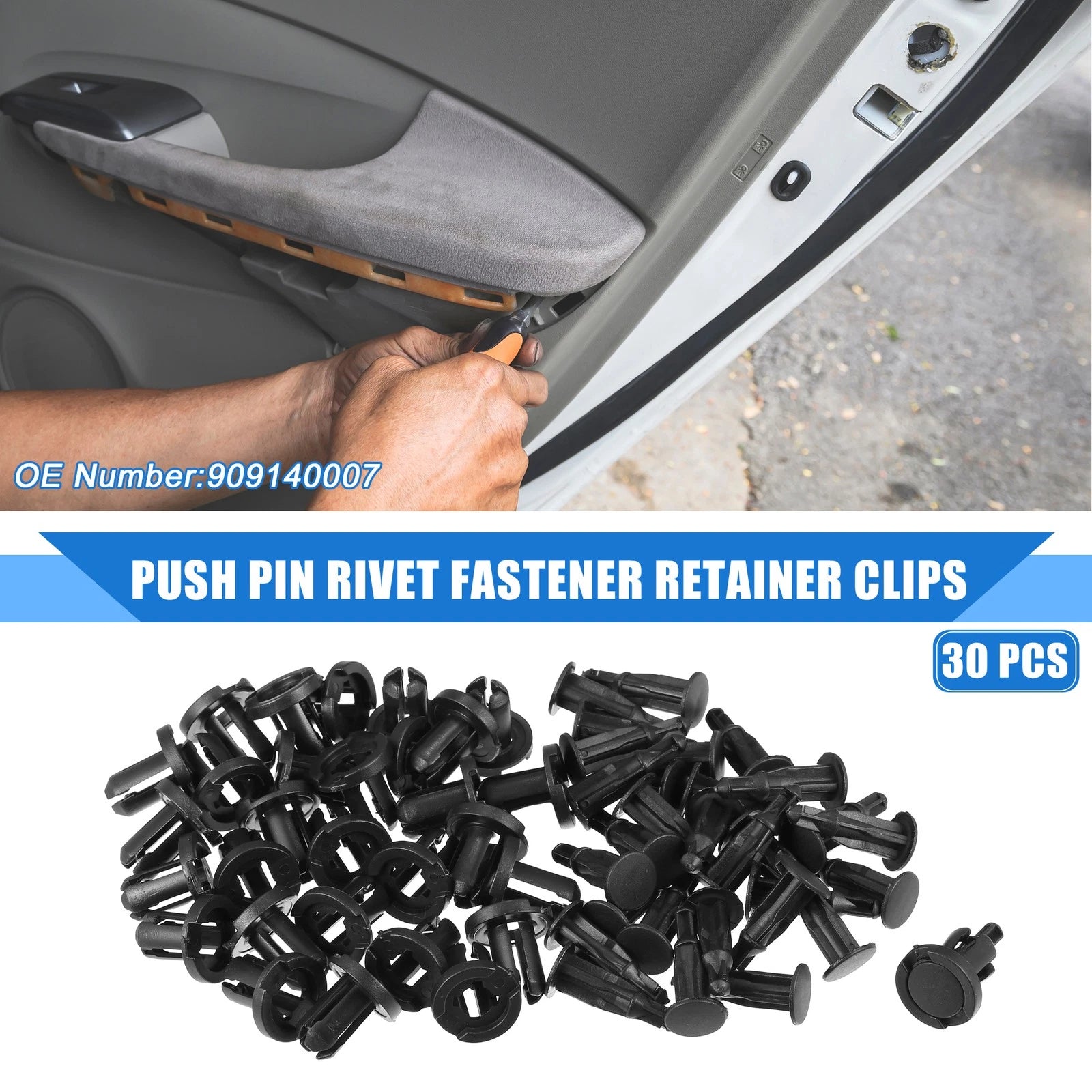 30 Pcs Push Pin Rivet Fastener Clips for Subaru Ascent (2019–2021)