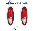 LED Tail Light Assembly Complete Pair with Flasher for 1954 Chevrolet (1954–1954)