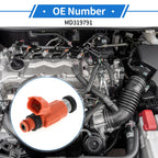 Fuel Injector No.MD319791 for Mitsubishi Mirage 1.8L (1997–2001) 1 Pc Orange