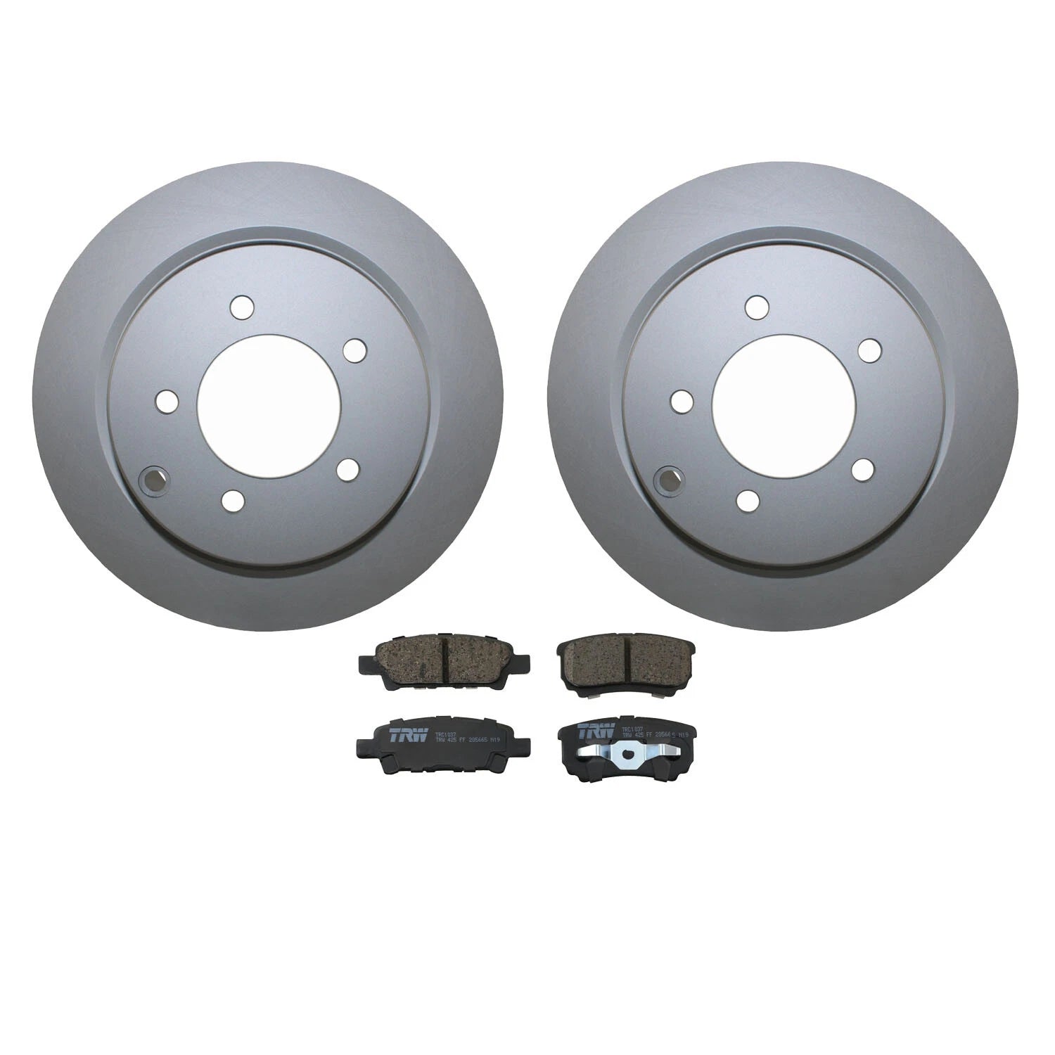 Rear Brake Kit 302mm Disc Rotors & TRW Pro Ceramic Pads for Chrysler Dodge Jeep