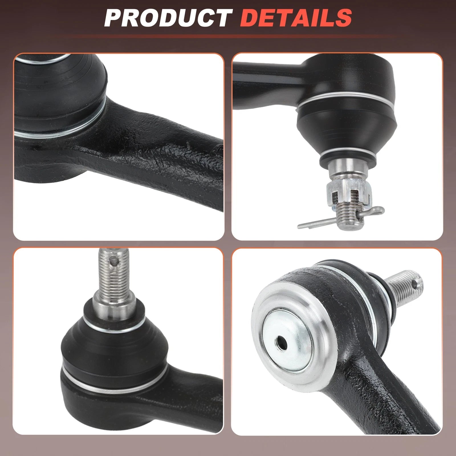 Set of 2 Outer Tie Rod Ends for Honda Passport Ridgeline Acura MDX