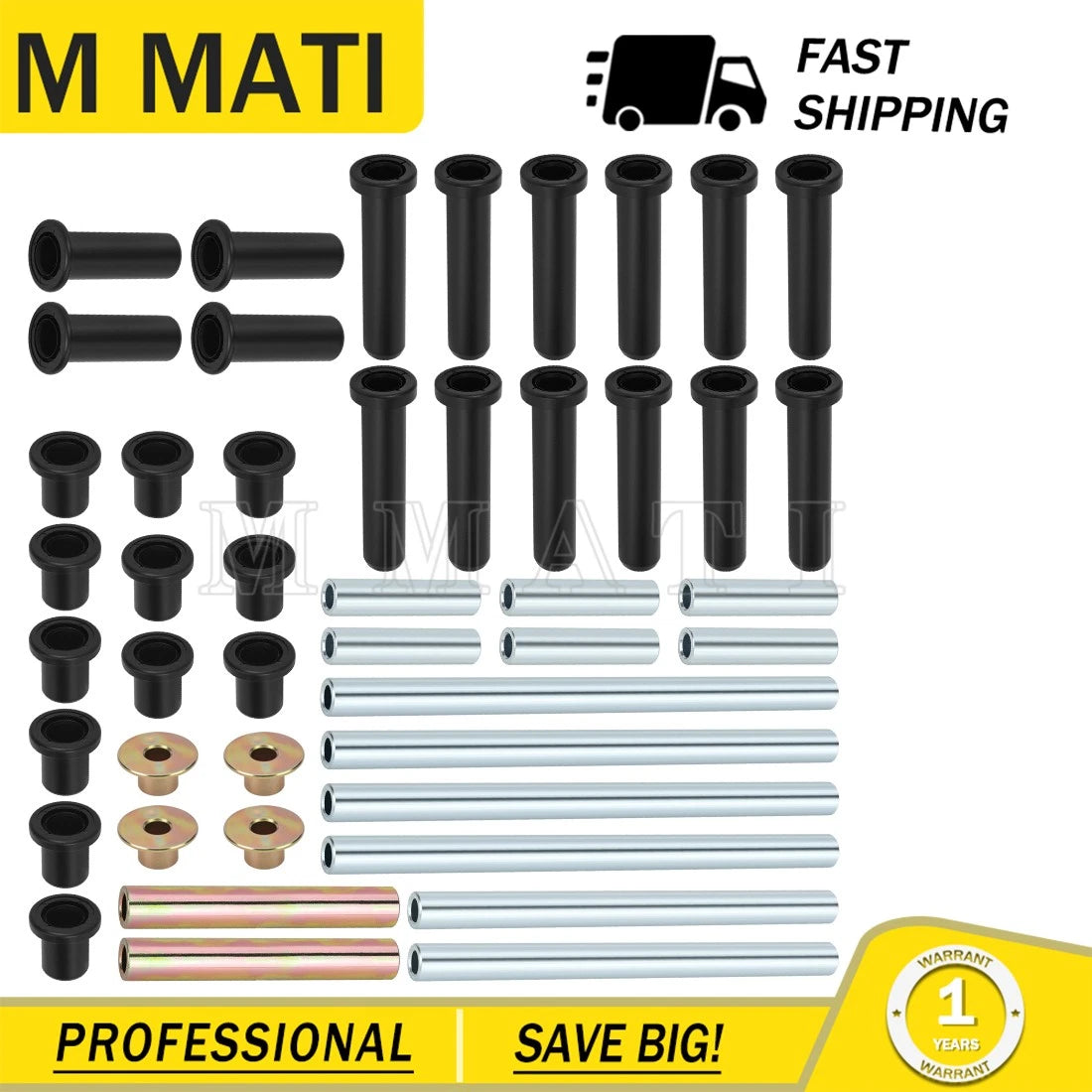 Set of 4 A-Arm Bushing Seal Kit for Polaris RZR 800 S (2008–2014)