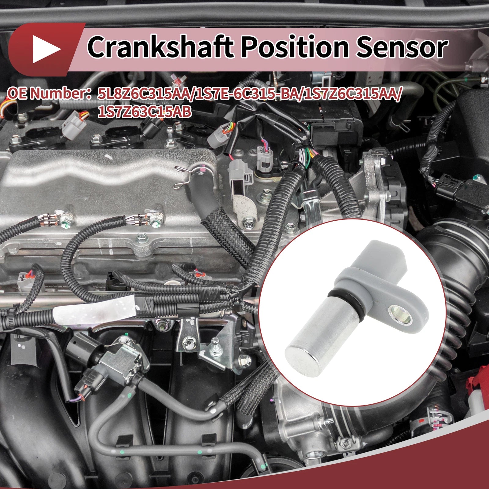 Crankshaft Position Sensor for Ford Escape 3.0 (2006–2012) No. 5L8Z6C315AA