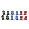 Set of 4 Tire Valve Stems Caps for Cars (Universal Fit)