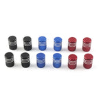 Set of 4 Tire Valve Stems Caps for Cars (Universal Fit)