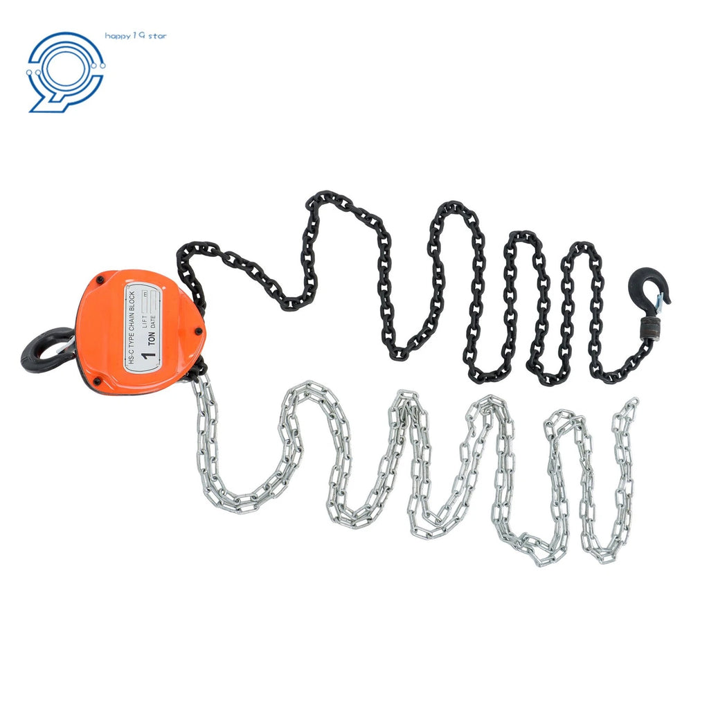 1 Ton Hand Chain Hoist for Garage Factory (10 ft Capacity)