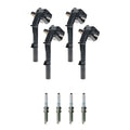 Set of 4 Ignition Coils & NGK Iridium Spark Plugs for Mercedes CLA45 AMG (2014–2019)