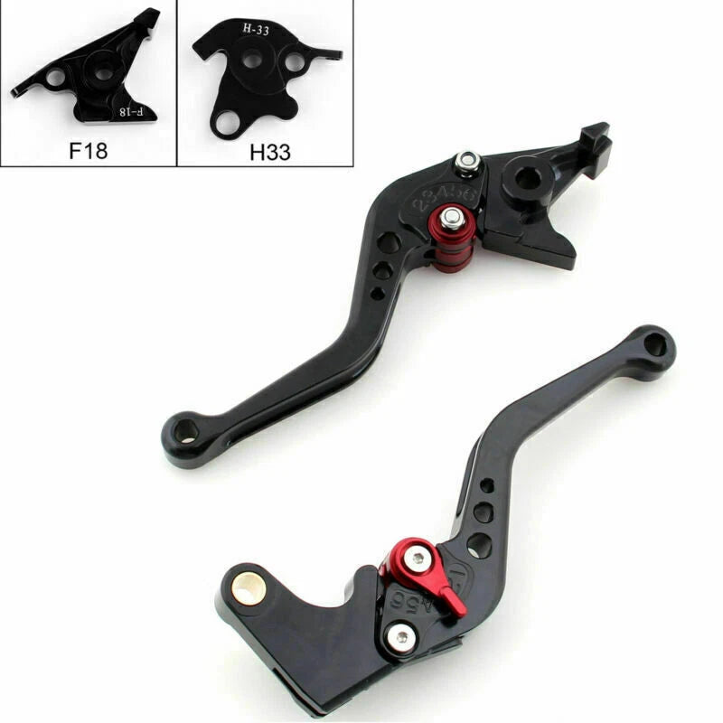 Short Brake Clutch Levers for Honda CBF1000 (2010–2013) VFR1200F (2016–2017) Black T9