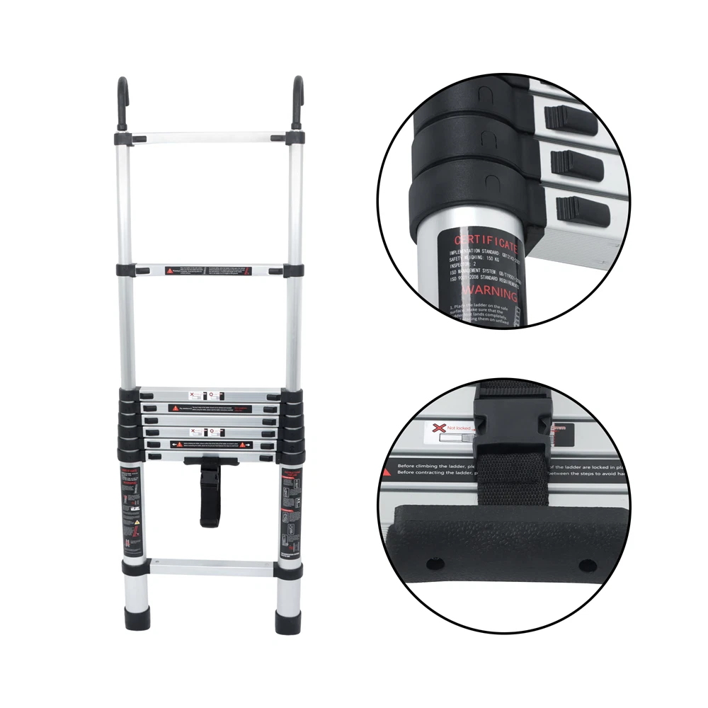 Telescopic Extension Ladder for Various Uses (8.5-14.5 FT)