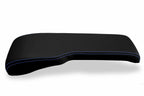 Console Lid Bench Seat Cover for Toyota Tacoma (2001–2004) Carbon Fiber Blue Stitch