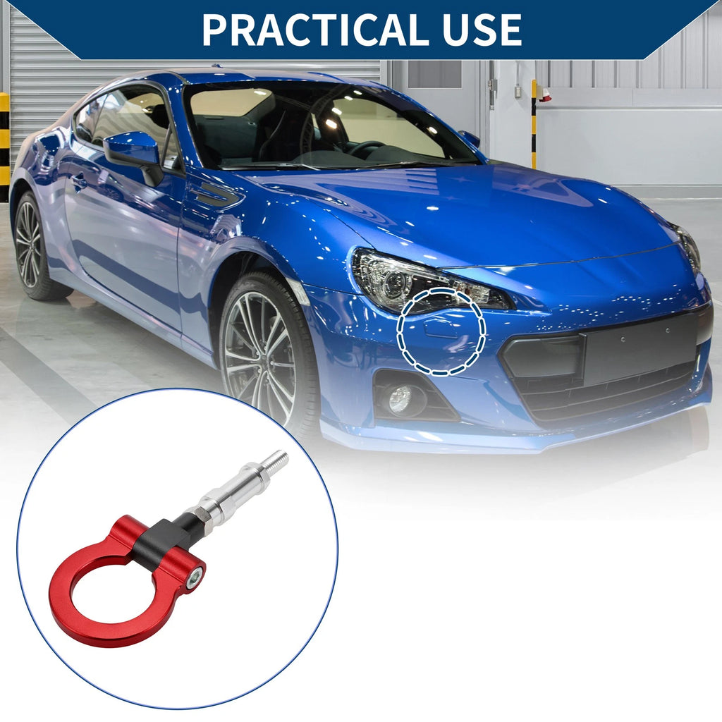 Tow Hook Ring for Honda S2000 (2000–2009) - Metal, Red