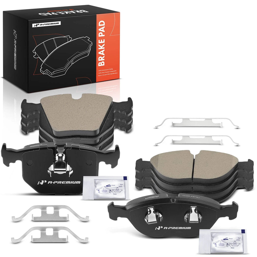 8x Front & Rear Ceramic Brake Pads for BMW 750iL (1995–2001)