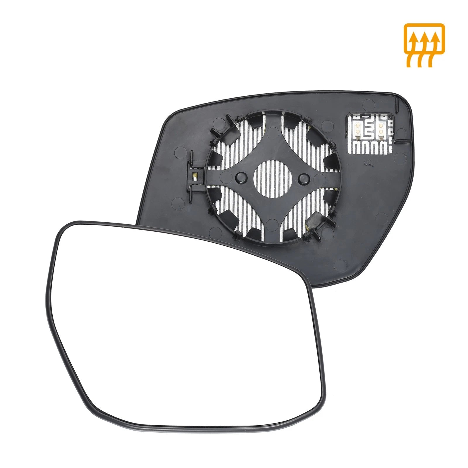 Right Side Heated Mirror Glass with Backing Plate for Nissan Sentra Altima (2013–2019)