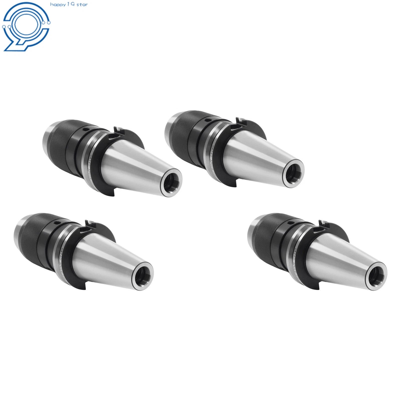 Set of 4 CAT40 5/8" Keyless Drill Chucks for CNC Machining