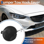 Front Left Tow Hook Cover for Mazda 6 (2003–2005) No.GJ6A50A11C Black