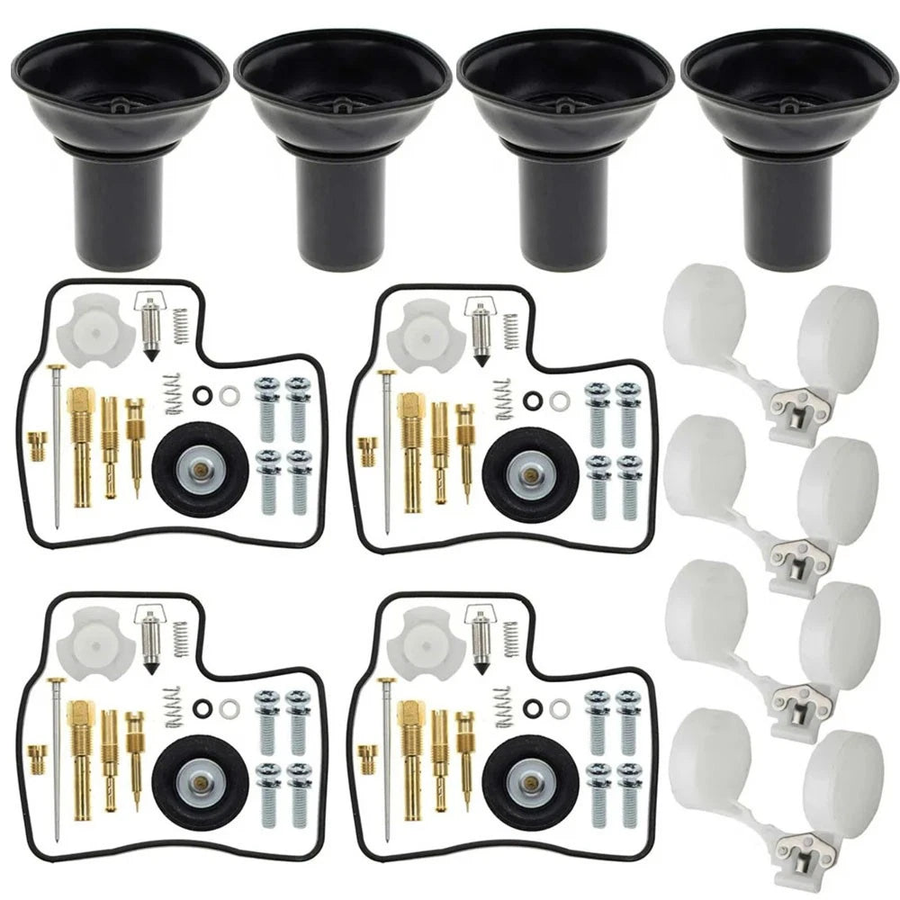 4X Carburetor Diaphragm Float Rebuild Kit for Honda VLX600 VT (1988–1998)
