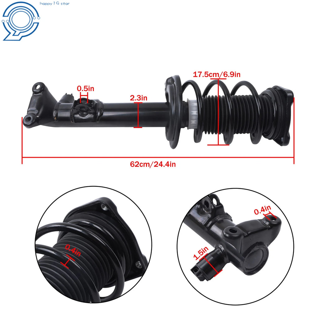 2X Front Shocks Struts Assys for Mercedes E-Class Coupe W204 W207 (2009–2016)