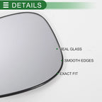 Left Side Convex Mirror Glass for Ford Ka (2008–2017) 639664012731
