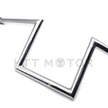 Chrome 7" Smooth Z-Bar Handlebars for Harley Sportster Dyna