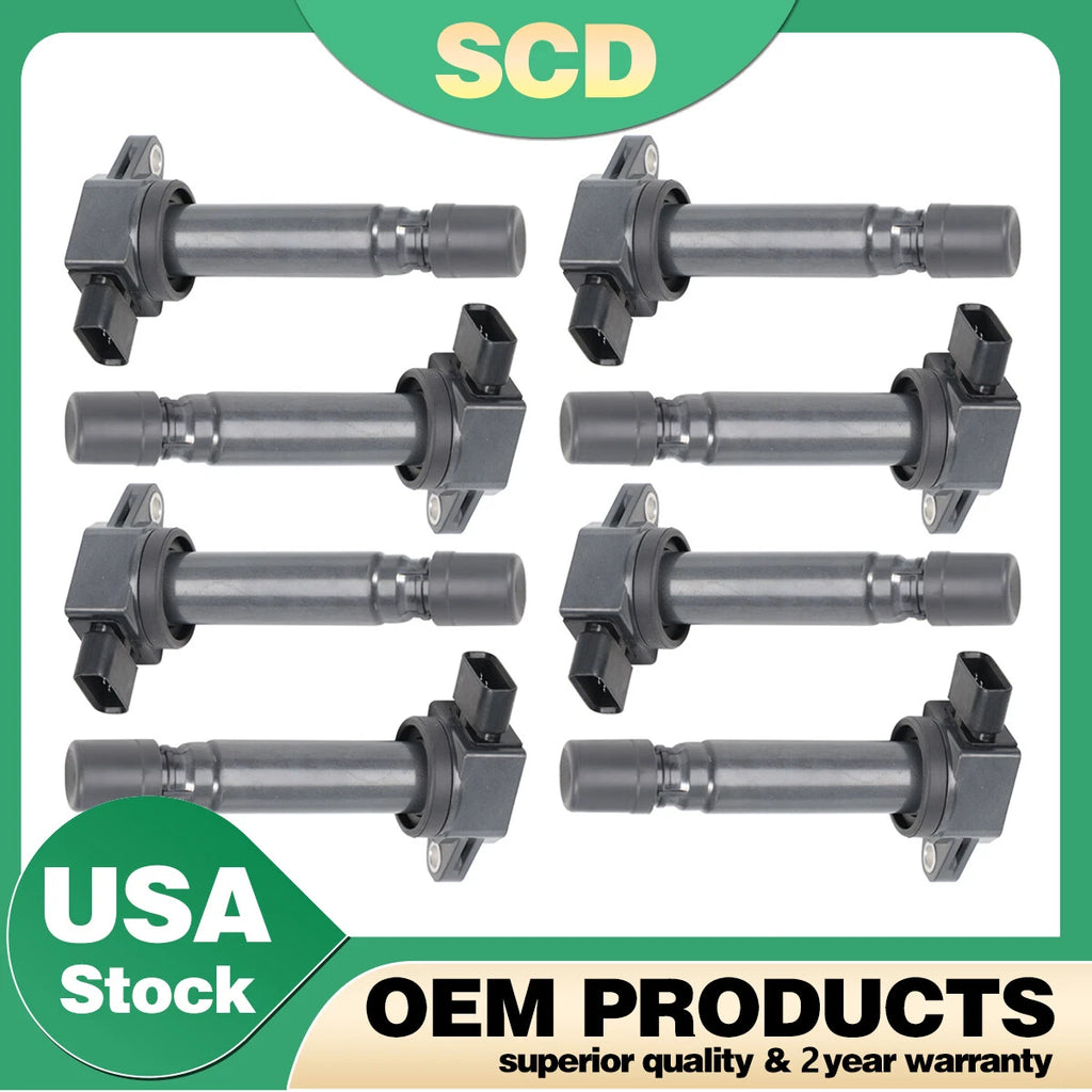 8X Ignition Coils + 8X Spark Plugs for Volvo S80 XC90 V8 4.4L L6 3.2L (2007–2016)