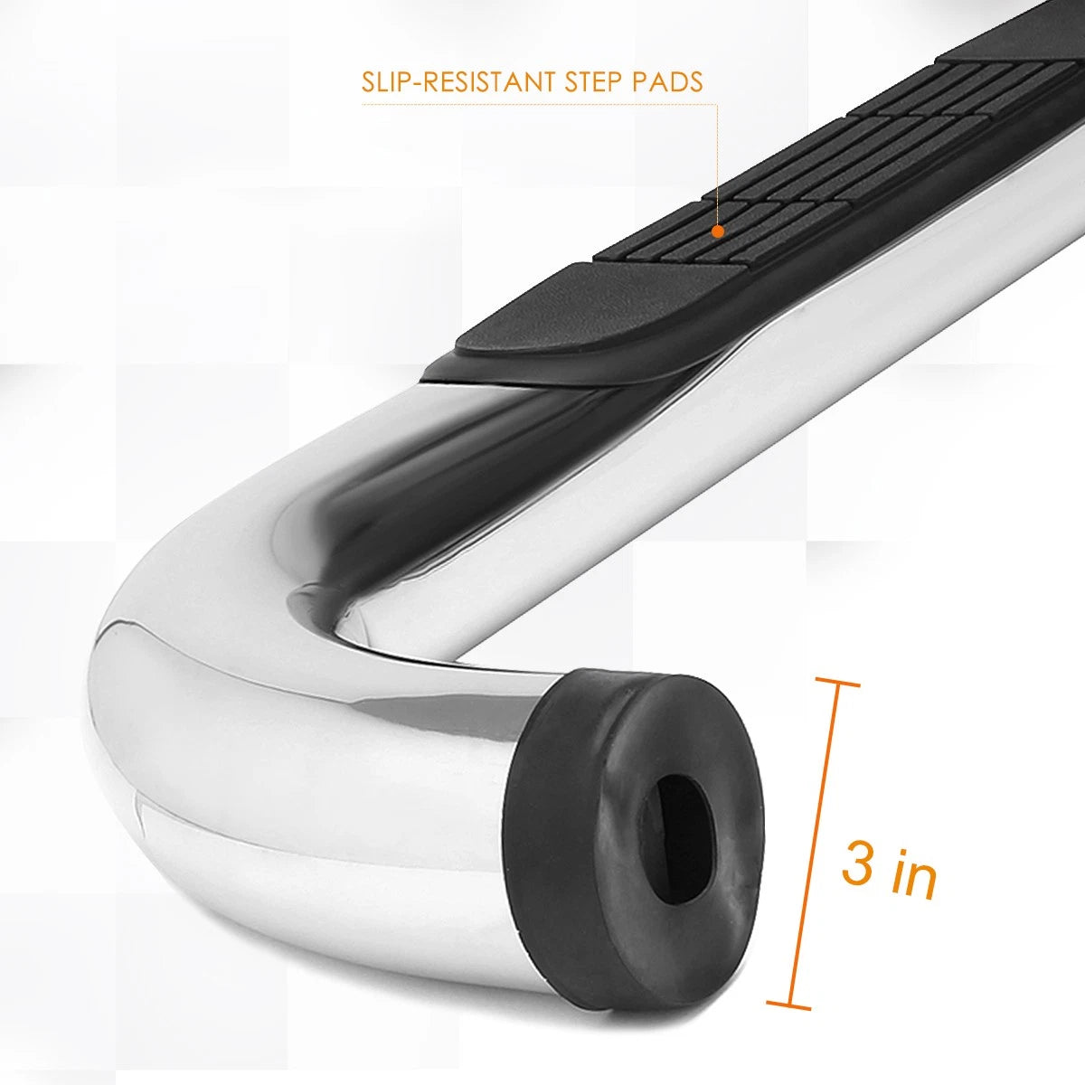 3" Side Step Nerf Bar Running Board Chrome for Ford F150 (2009–2014)