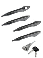 4X Outside Exterior Door Handles w/ Lock Cylinder for Hyundai Elantra (2011–2016)