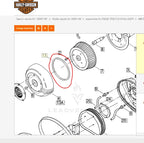 Genuine Harley Air Cleaner Service Gasket for CVO Dyna (2007–2008) 29591-99