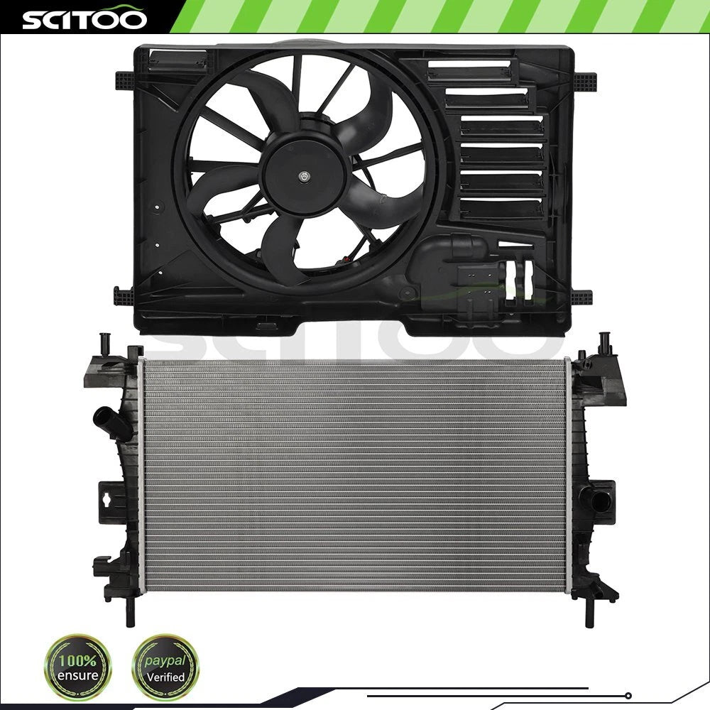 Radiator and Cooling Fan Kit for Ford Focus (2013–2017) 2.0L L4
