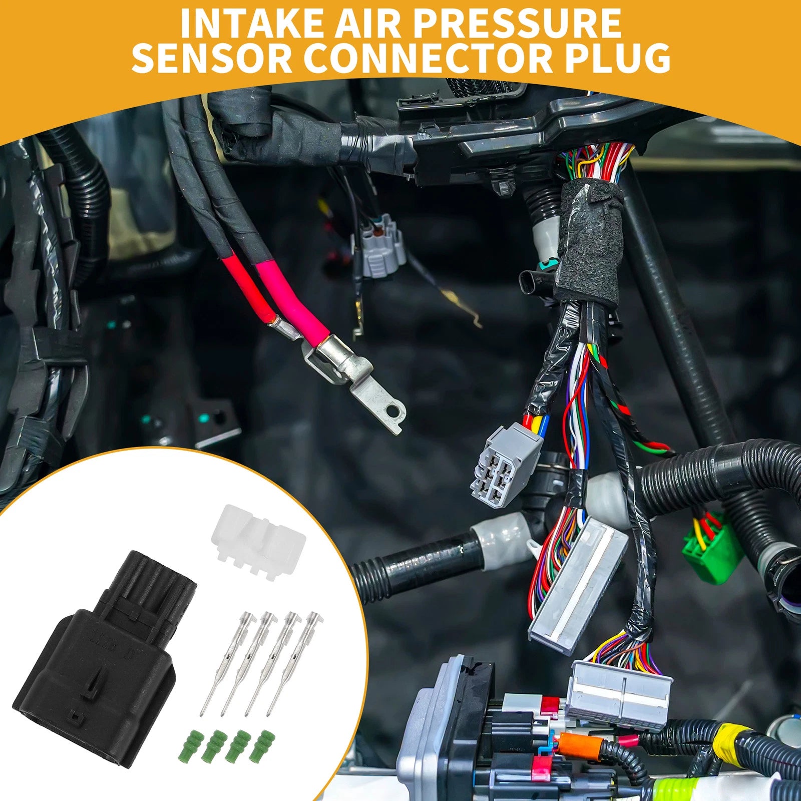 4 Pin Intake Air Pressure Sensor Connector Plug for Nissan 
