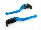 Long Brake Clutch Levers for Kawasaki Ninja 250R (2008–2012) Blue T9