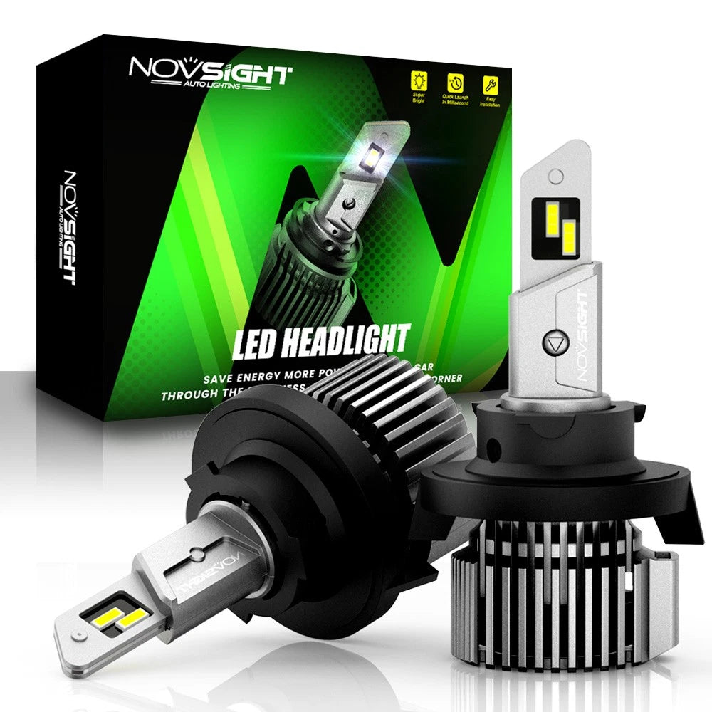 2X H13 9008 LED Headlight Bulbs for High Low Beam Replacement (30000LM 6500K)