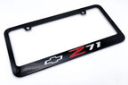 Matte Black License Plate Frame for Chevrolet Silverado Colorado Tahoe Z71 (2014–2020)